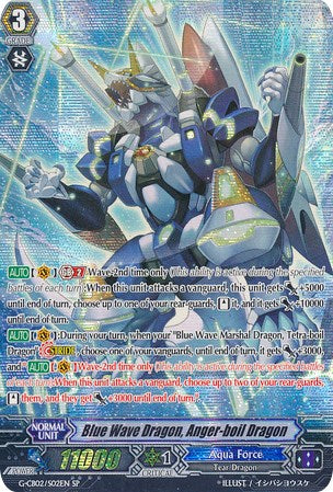 Blue Wave Dragon, Anger-boil Dragon (G-CB02/S02EN) [Commander of the Incessant Waves] | Total Play