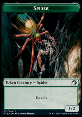 Beast (007) // Spider Double-Sided Token [Innistrad: Midnight Hunt Commander Tokens] | Total Play