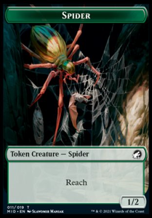 Spider Token [Innistrad: Midnight Hunt Tokens] | Total Play