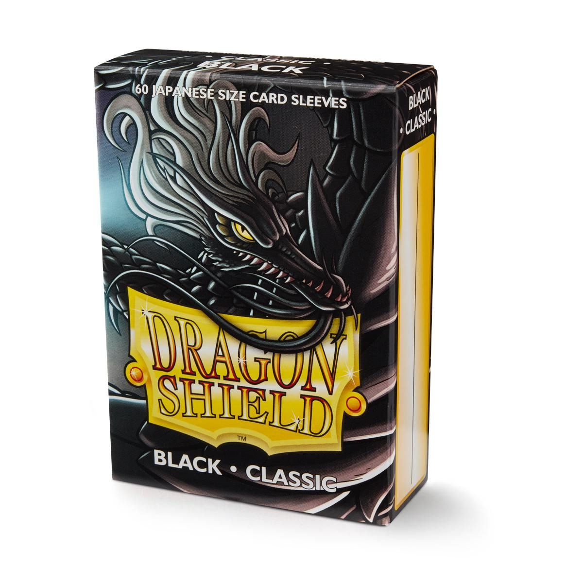 Dragon Shield: Japanese Size 60ct Sleeves - Black (Classic) | Total Play