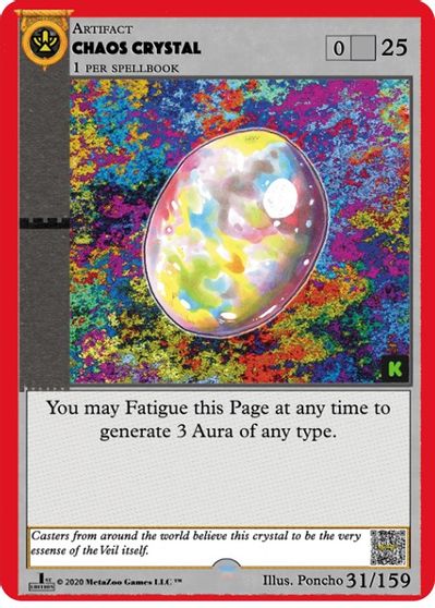 Chaos Crystal [Cryptid Nation: Kickstarter Edition] | Total Play