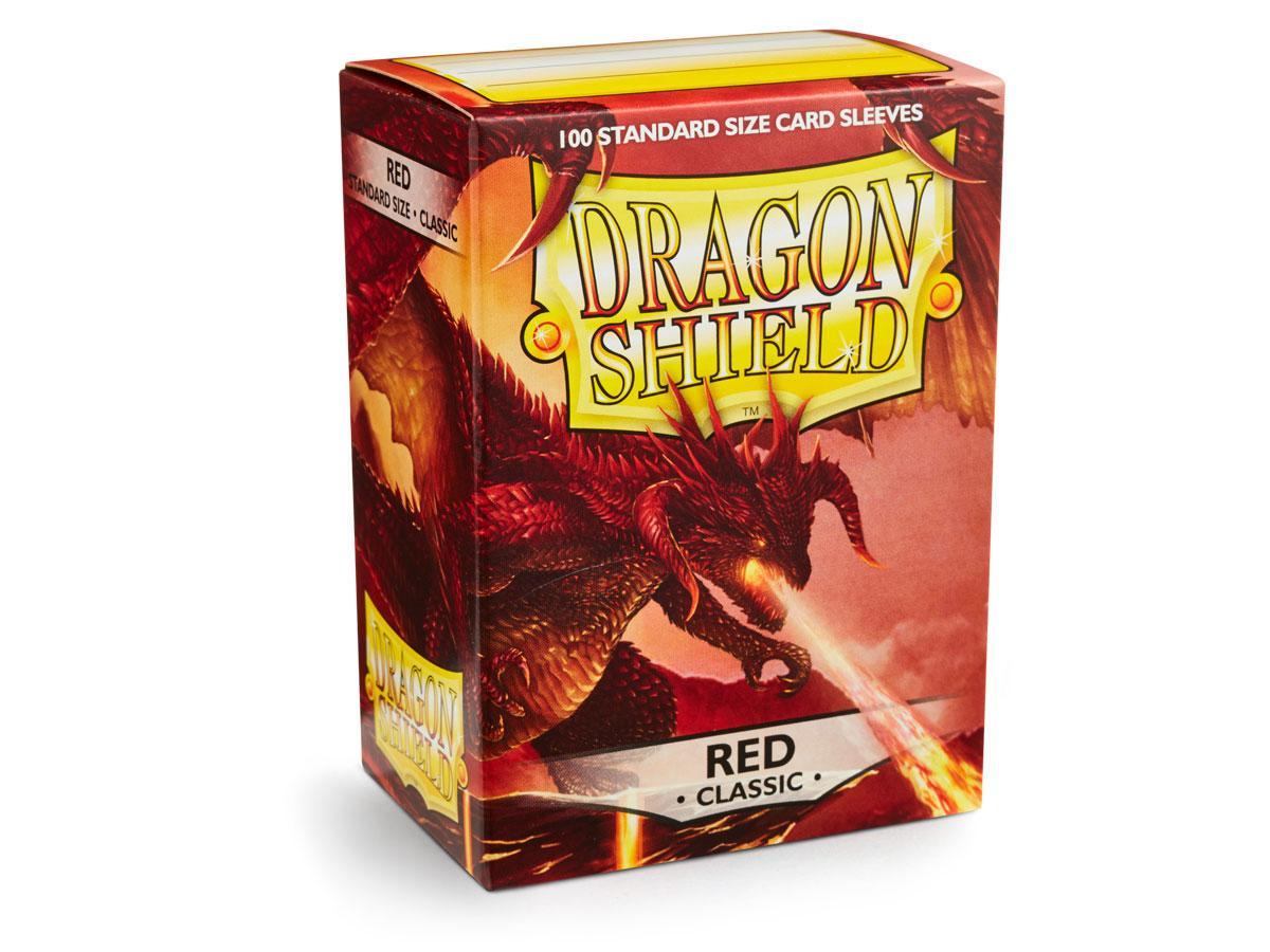 Dragon Shield: Standard 100ct Sleeves - Red (Classic) | Total Play