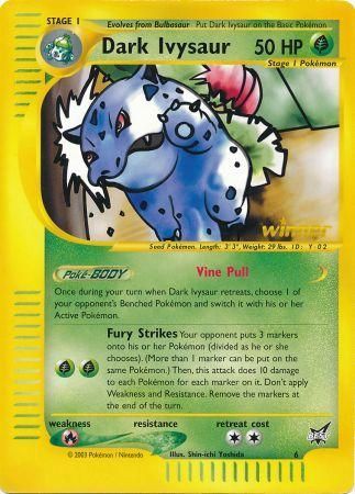 Dark Ivysaur (6) (Winner) (Jumbo Card) [Best of Promos] | Total Play