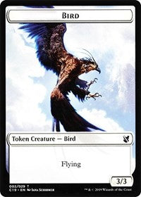 Bird (002) // Sculpture Double-Sided Token [Commander 2019 Tokens] | Total Play