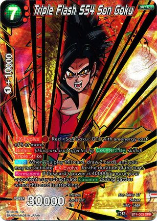 Triple Flash SS4 Son Goku (SPR) (BT4-003) [Colossal Warfare] | Total Play
