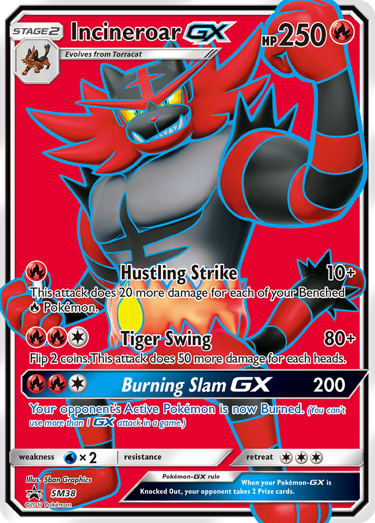 Incineroar GX (SM38) [Sun & Moon: Black Star Promos] | Total Play