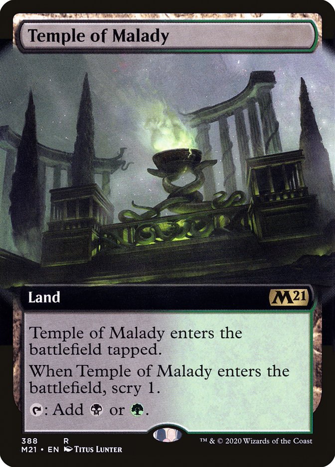 Temple of Malady (Extended Art) [Core Set 2021] | Total Play