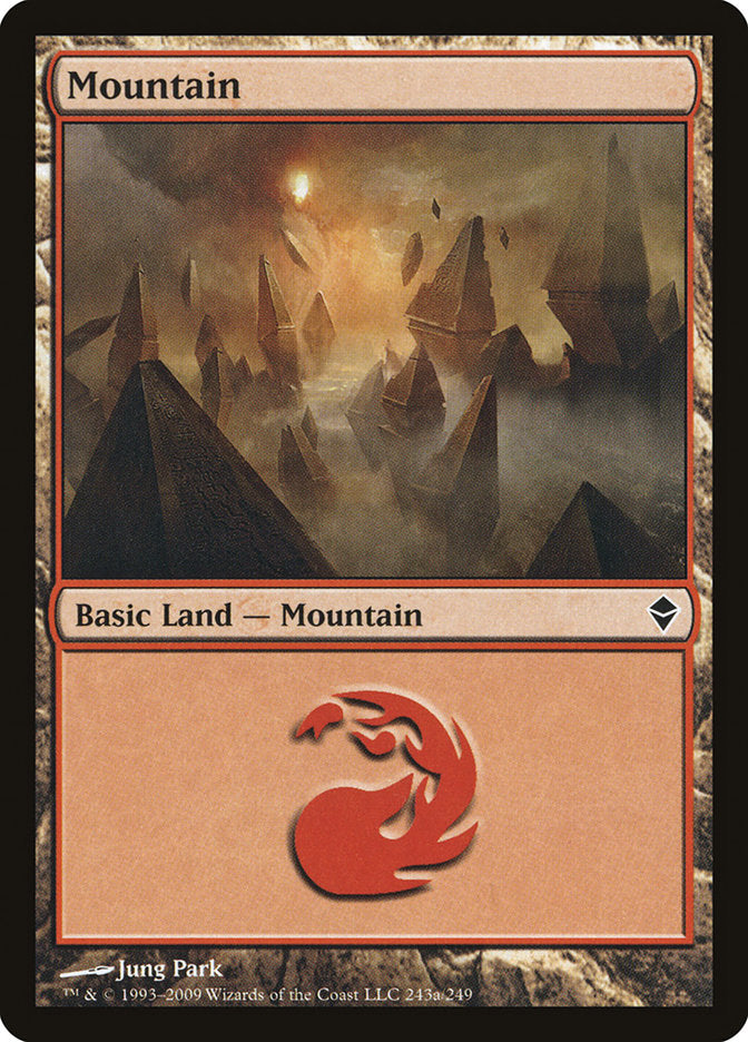 Mountain (243a) [Zendikar] | Total Play