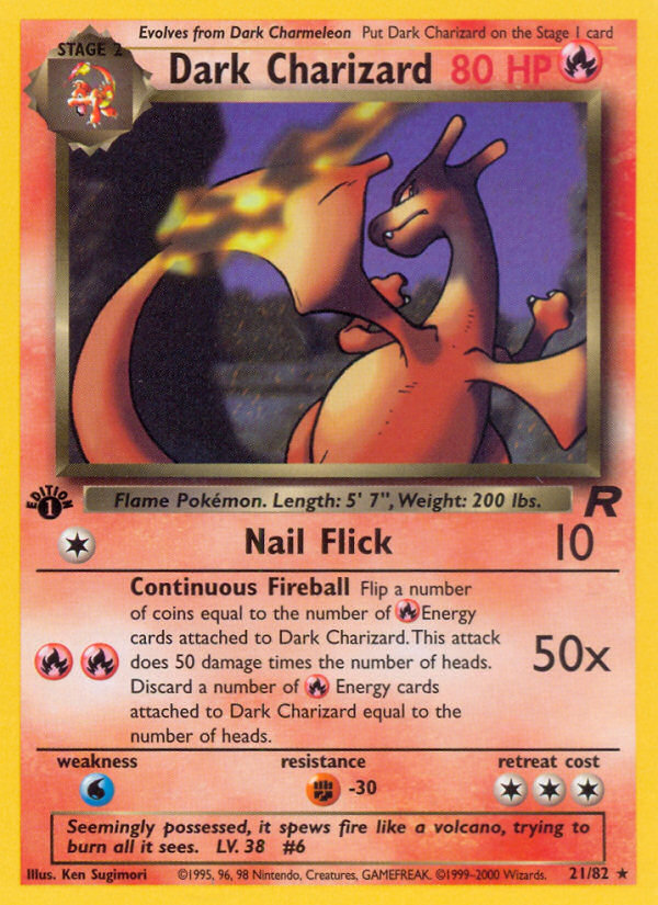 Dark Charizard (21/82) [Team Rocket 1st Edition] | Total Play