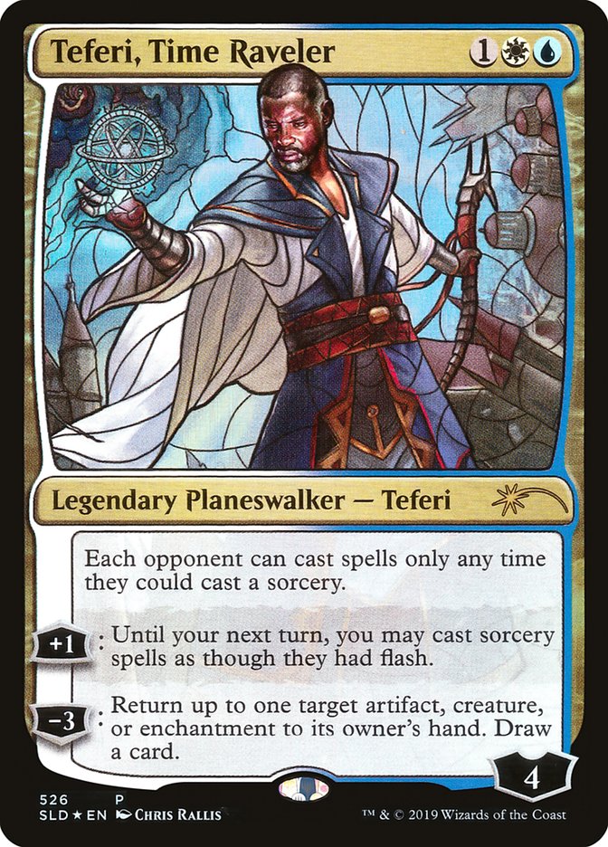 Teferi, Time Raveler (Stained Glass) [Secret Lair Drop Promos] | Total Play