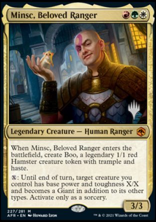 Minsc, Beloved Ranger (Promo Pack) [Dungeons & Dragons: Adventures in the Forgotten Realms Promos] | Total Play