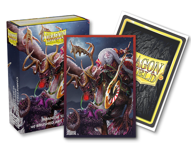 Dragon Shield: Japanese Size 60ct Brushed Art Sleeves - Christmas (2022) | Total Play