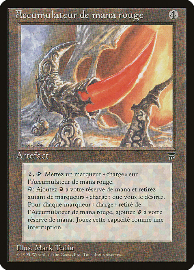 Red Mana Battery (French) - "Accumulateur de mana rogue" [Renaissance] | Total Play