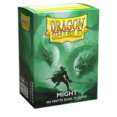 Dragon Shield: Standard 100ct Sleeves - Might (Dual Matte) | Total Play