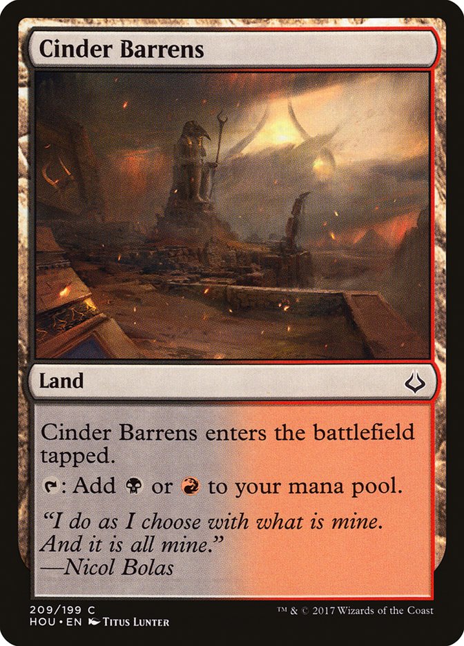 Cinder Barrens [Hour of Devastation] | Total Play