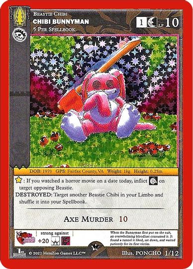 Chibi Bunnyman [Cryptid Nation: Wilderness Chibi Valentine's Day Mini Set] | Total Play