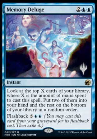 Memory Deluge (Promo Pack) [Innistrad: Midnight Hunt Promos] | Total Play