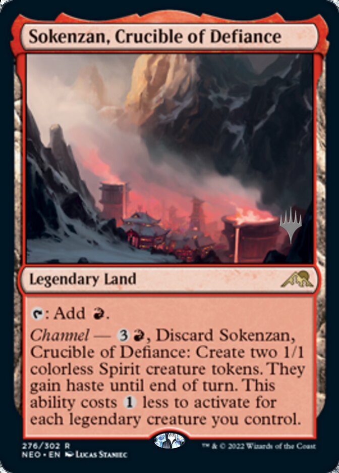 Sokenzan, Crucible of Defiance (Promo Pack) [Kamigawa: Neon Dynasty Promos] | Total Play