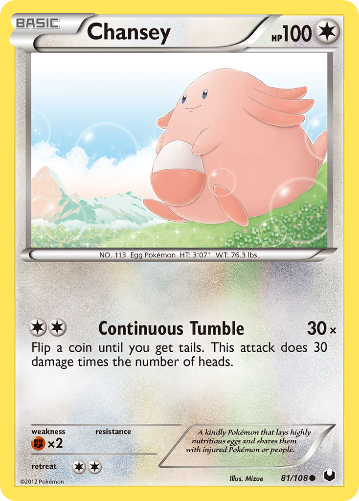 Chansey (81/108) [Black & White: Dark Explorers] | Total Play