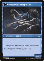 Uninvited Geist // Unimpeded Trespasser [Shadows over Innistrad] | Total Play