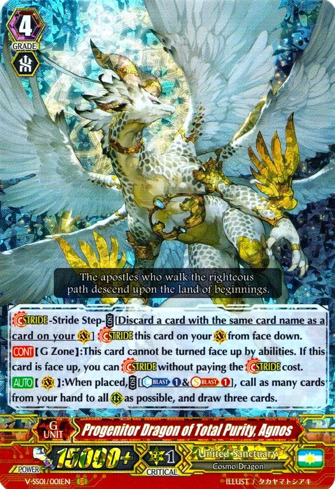 Progenitor Dragon of Total Purity, Agnos (V-SS01/001EN) [Premium Collection 2019] | Total Play
