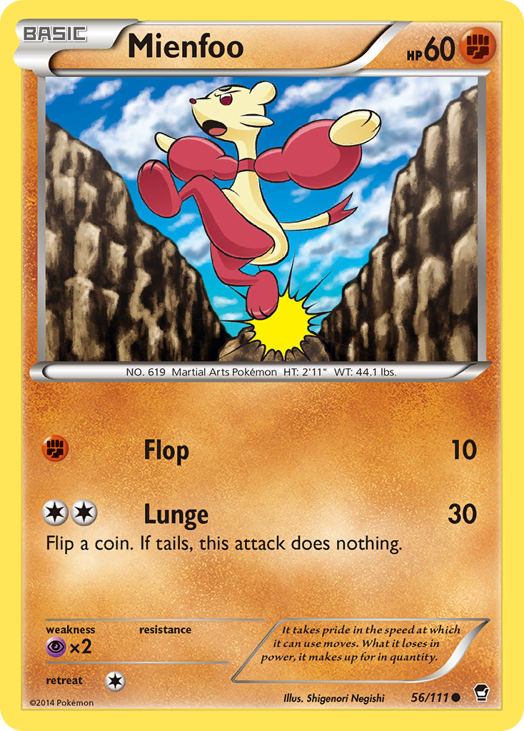 Mienfoo (56/111) [XY: Furious Fists] | Total Play