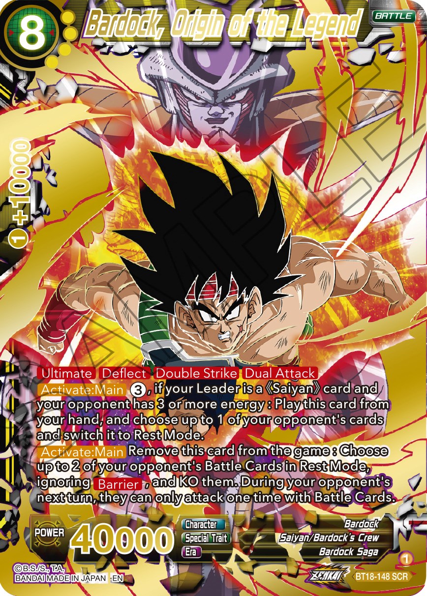 Bardock, Origin of the Legend (BT18-148) [Dawn of the Z-Legends] | Total Play