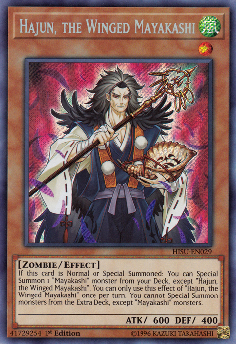 Hajun, the Winged Mayakashi [HISU-EN029] Secret Rare | Total Play