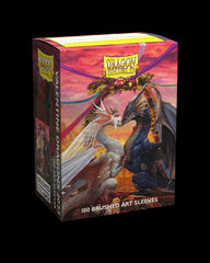 Dragon Shield: Standard 100ct Brushed Art Sleeves - Valentine Dragons (2023) | Total Play