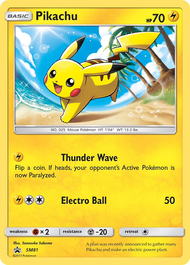 Pikachu (SM81) [Sun & Moon: Black Star Promos] | Total Play