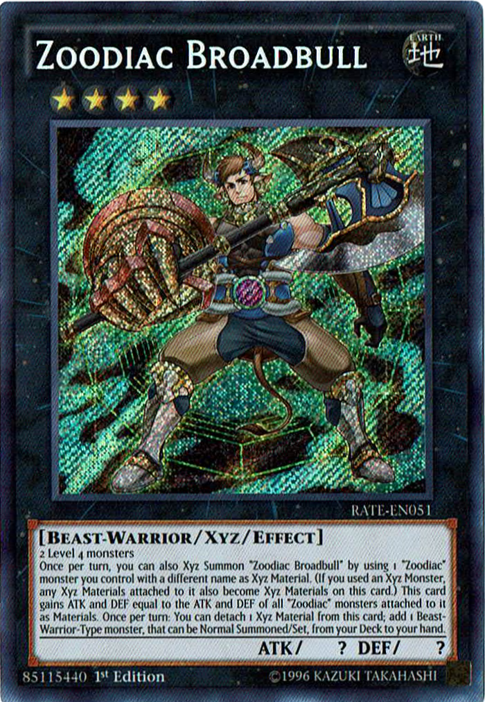 Zoodiac Broadbull [RATE-EN051] Secret Rare | Total Play