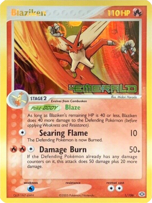 Blaziken (1/106) (Stamped) [EX: Emerald] | Total Play