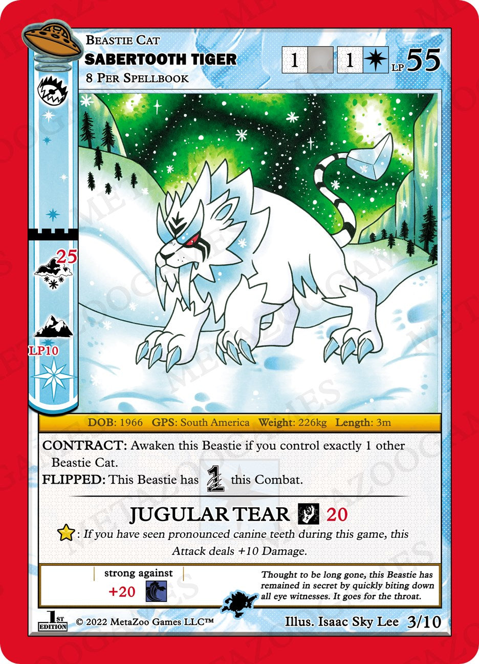 Sabertooth Tiger [Cryptid Nation: UFO First Edition Release Event Deck] | Total Play