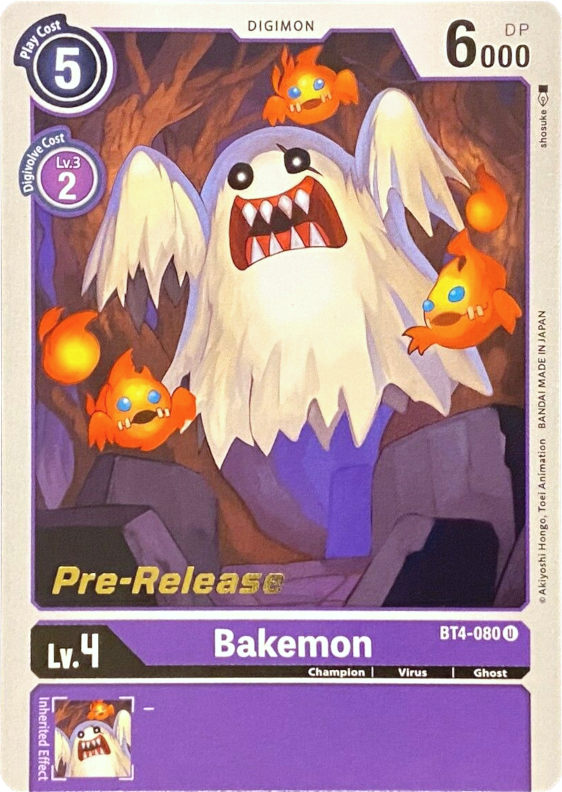 Bakemon [BT4-080] [Great Legend Pre-Release Promos] | Total Play