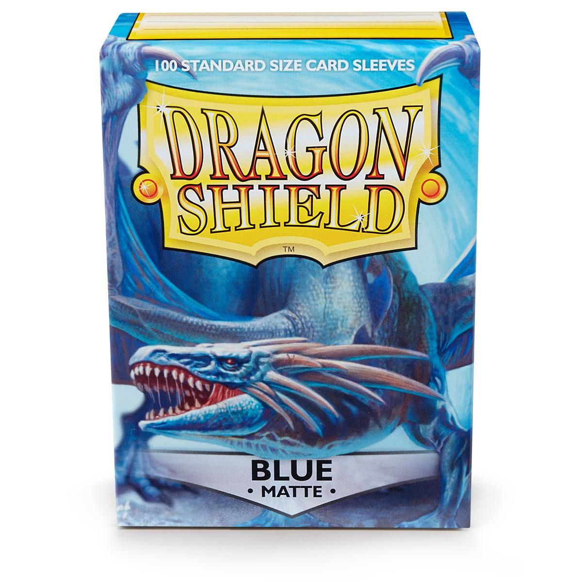 Dragon Shield: Standard 100ct Sleeves - Blue (Matte) | Total Play