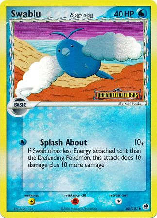 Swablu (65/101) (Delta Species) (Stamped) [EX: Dragon Frontiers] | Total Play