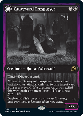Graveyard Trespasser // Graveyard Glutton [Innistrad: Double Feature] | Total Play