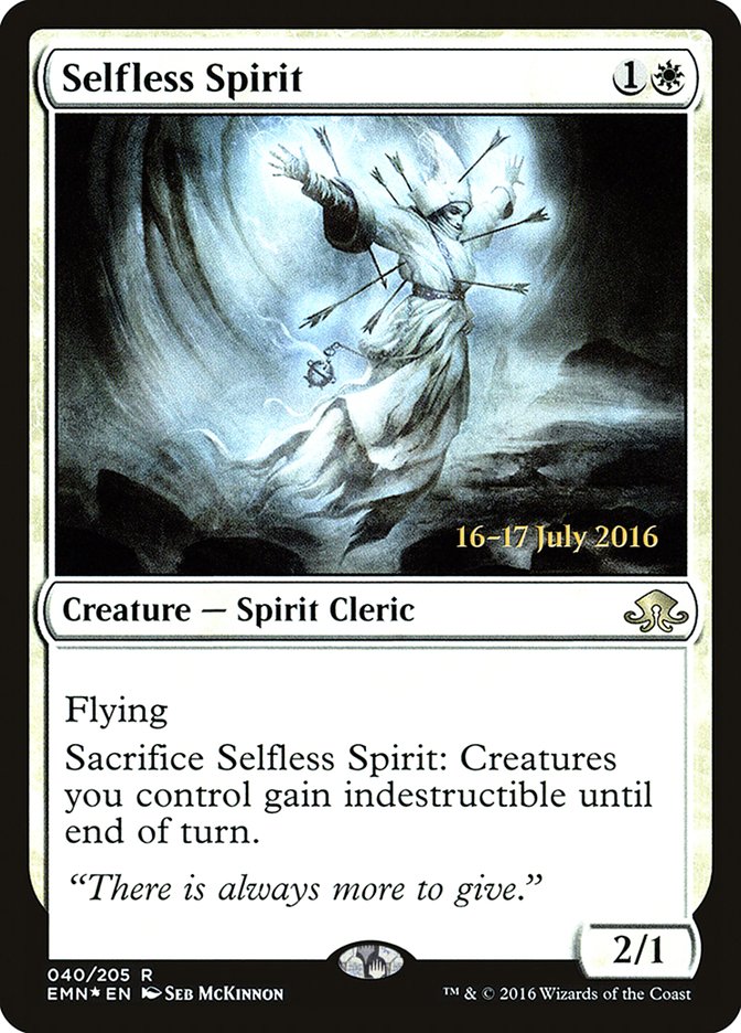 Selfless Spirit [Eldritch Moon Prerelease Promos] | Total Play