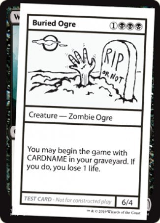 Buried Ogre (2021 Edition) [Mystery Booster Playtest Cards] | Total Play