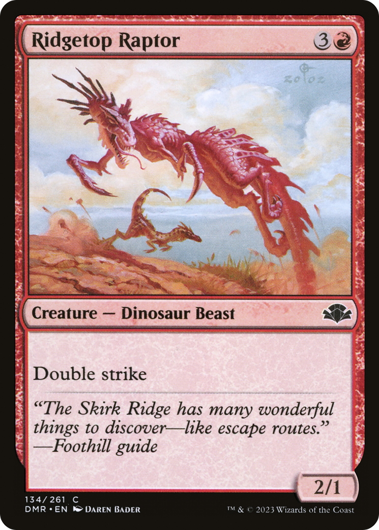 Ridgetop Raptor [Dominaria Remastered] | Total Play