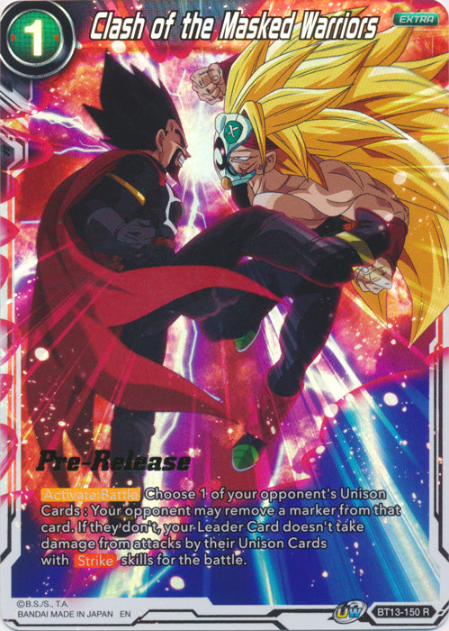 Clash of the Masked Warriors (BT13-150) [Supreme Rivalry Prerelease Promos] | Total Play