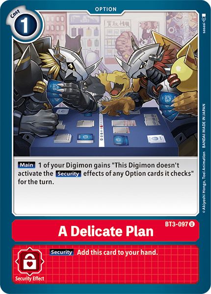 A Delicate Plan [BT3-097] [Release Special Booster Ver.1.5] | Total Play