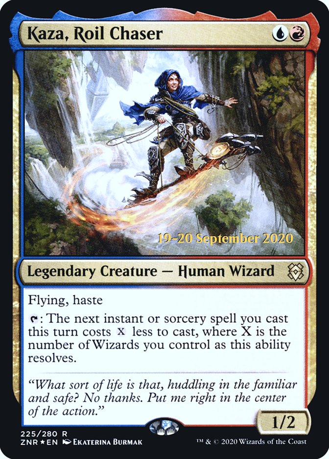 Kaza, Roil Chaser [Zendikar Rising Prerelease Promos] | Total Play