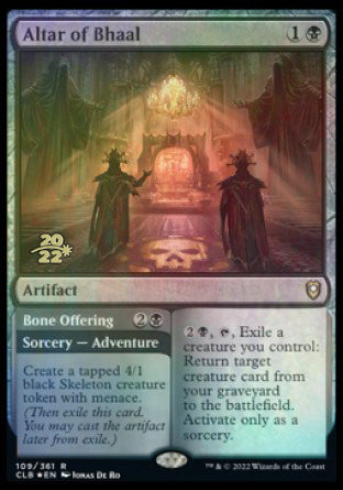 Altar of Bhaal // Bone Offering [Commander Legends: Battle for Baldur's Gate Prerelease Promos] | Total Play
