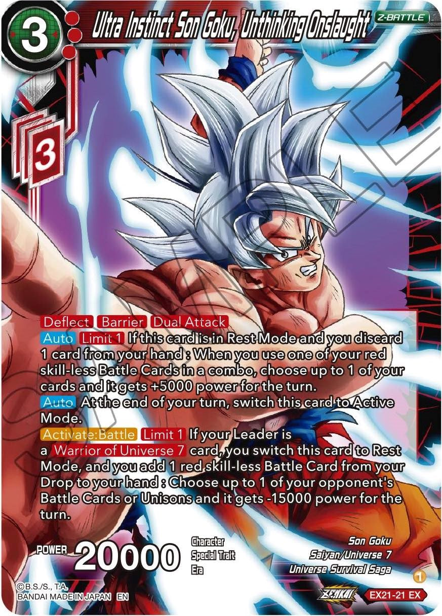 Ultra Instinct Son Goku, Unthinking Onslaught (EX21-21) [5th Anniversary Set] | Total Play