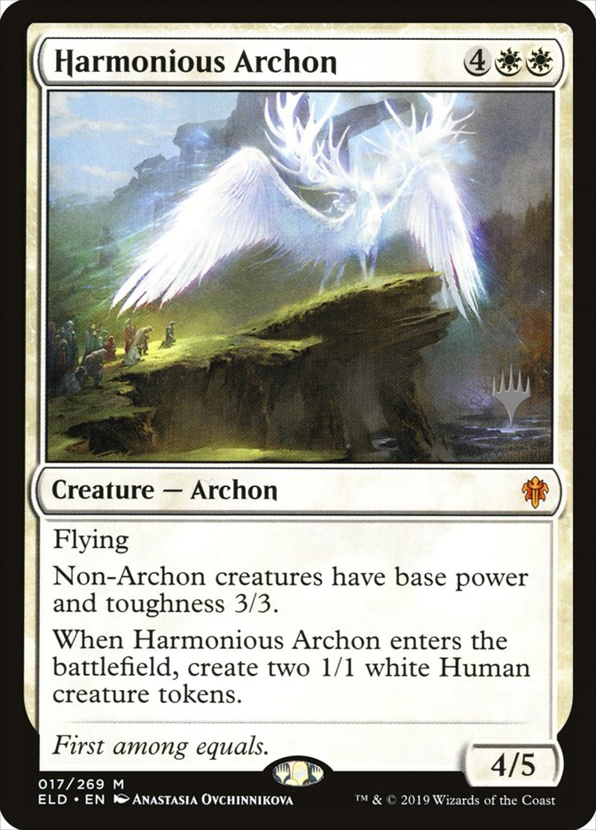 Harmonious Archon (Promo Pack) [Throne of Eldraine Promos] | Total Play