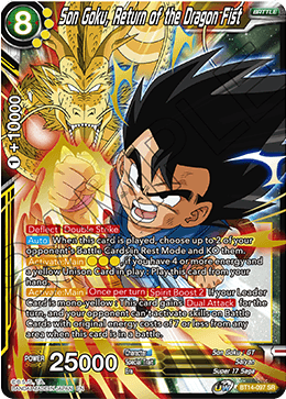 Son Goku, Return of the Dragon Fist (BT14-097) [Cross Spirits] | Total Play