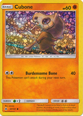 Cubone (57/131) (General Mills Promo) [Sun & Moon: Forbidden Light] | Total Play