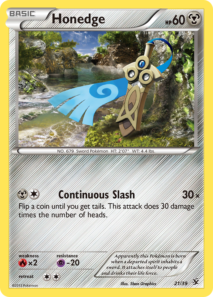 Honedge (21/39) [XY: Kalos Starter Set] | Total Play