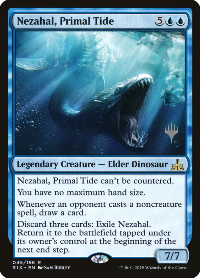 Nezahal, Primal Tide (Promo Pack) [Rivals of Ixalan Promos] | Total Play